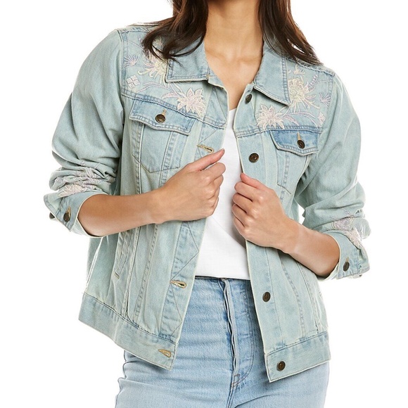JOHNNY WAS DEVERE DENIM JACKET SIZE XS~NWT $310